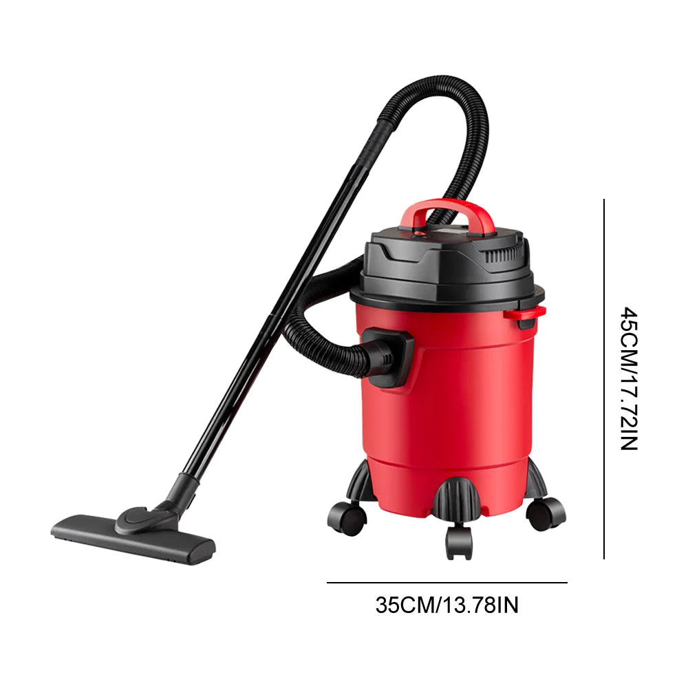 15L/18L Dry/Wet Dust Vacuum Cleaner 4m Cord Handheld Blow Function Large Bucket Design for Home Car Commercial Use