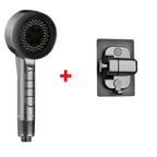 4 Modes Self-cleaning Shower Head with Silicone Brush One-Key Stop Water Massage High Pressure ABS Showerhead with Filter