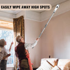 Electric Rotary Brush With Adjustable Handle For Power Cleaning And 9 Interchangeable Brush Heads, Bathroom Sink, Kitchen Floor