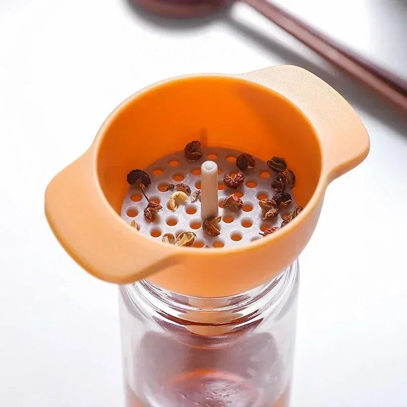 4-in-1 Funnels Set Kitchen Tool Multifu Plastic Oil Funnel Strainer Mesh Strainer Household Strainers Accessory Portable Gadget