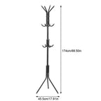 Clothes and Hats Rack Metal Multi Hooks Mobile and Convenient Coat Rack for Home Living Room Hangers Clothes Rack Stand