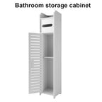 Bathroom Storage Cabinet Toilet Paper Narrow Holder Stand Save Space Multi Layered Bathroom Cabinet Large Capacity Storage Shelf