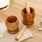 Nature Bamboo Mashed Garlic Garlic Herb Spice Mixing Grinding Crusher  Kitchen Gadgets Accessories