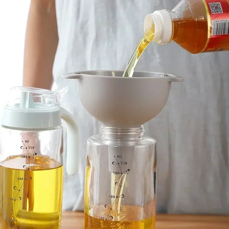 4-in-1 Funnels Set Kitchen Tool Multifu Plastic Oil Funnel Strainer Mesh Strainer Household Strainers Accessory Portable Gadget