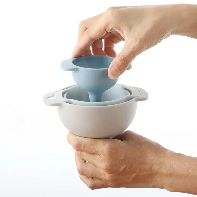 4-in-1 Funnels Set Kitchen Tool Multifu Plastic Oil Funnel Strainer Mesh Strainer Household Strainers Accessory Portable Gadget