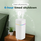 600ML Air Humidifier Double Spray Port Essential Oil Aromatherapy Diffuser Mute Atomizer Colorful Lights For Home Office Car