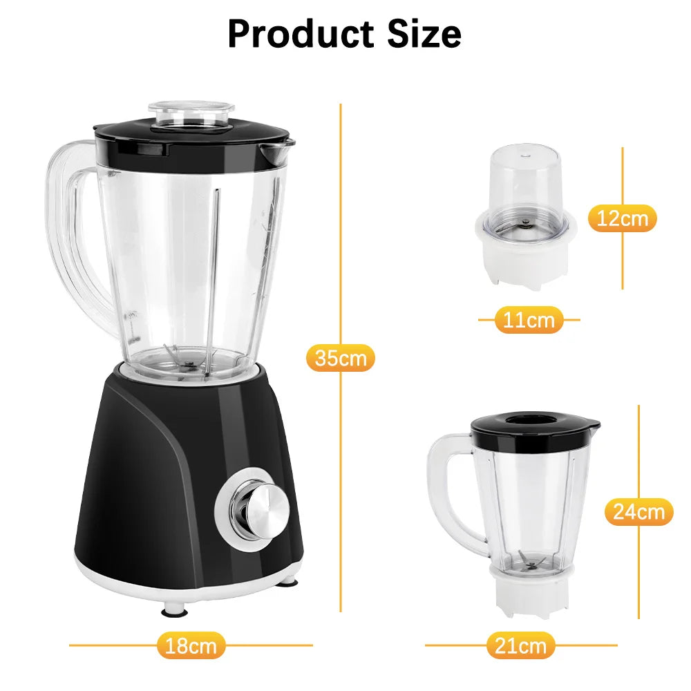 Professional Blender - 2-in-1 Multifunction Blender. 1.6L Smoothie Blender with 300ml Travel Cup,Smoothie Maker & Food Processor