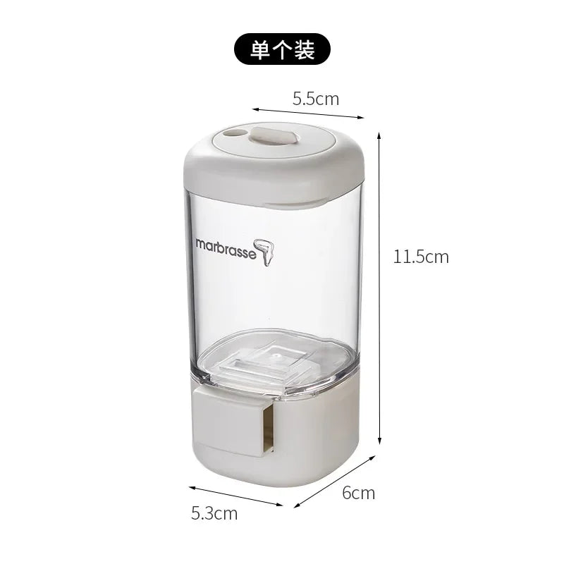 Kitchen Tools Measurable Salt Control Bottle Seasoning Bottle Combination Suit Seasoning Jar Bottle Press Type Salt Sprink