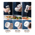 Kitchen Tools Measurable Salt Control Bottle Seasoning Bottle Combination Suit Seasoning Jar Bottle Press Type Salt Sprink