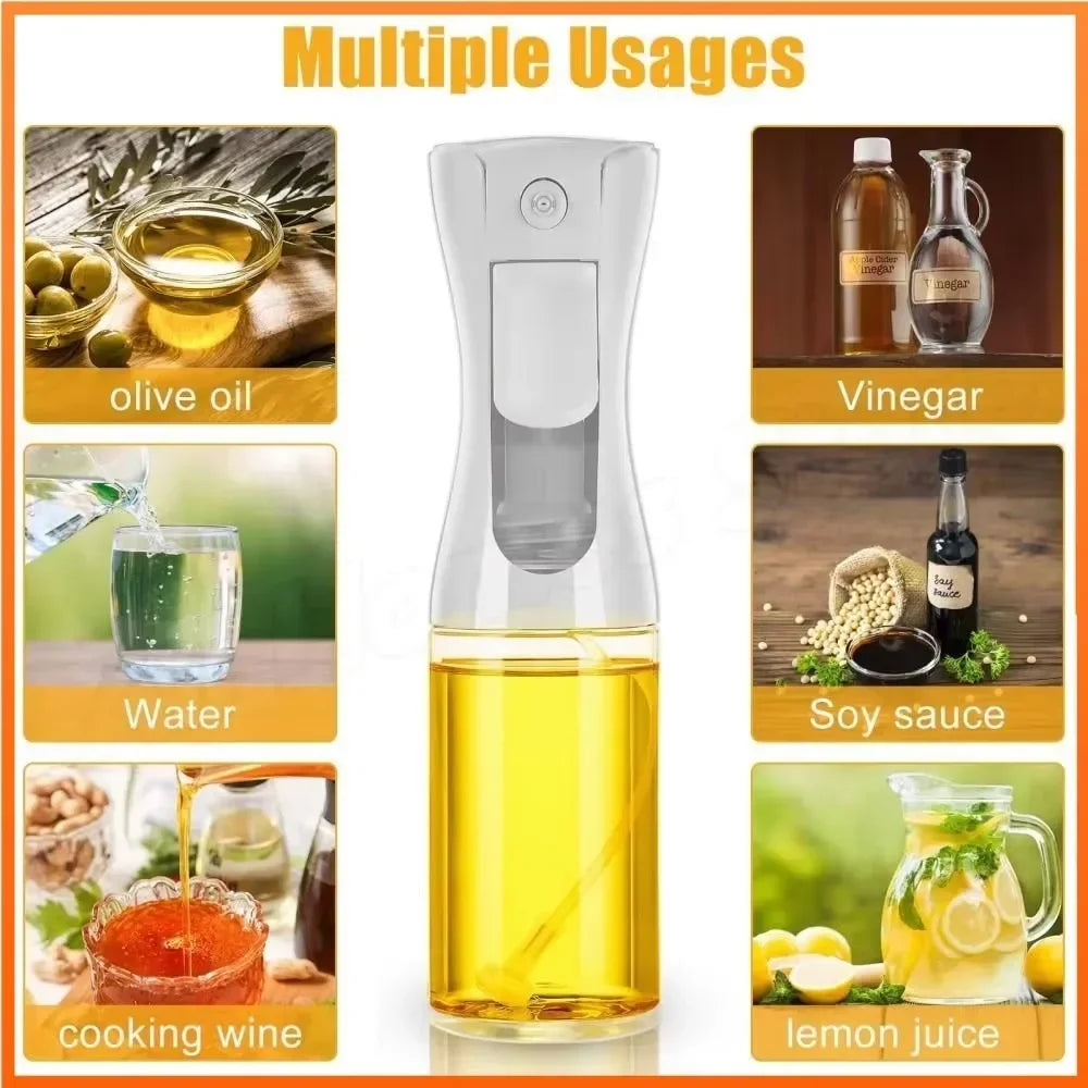 200/300/500ml Oil Sprayer Dispenser Versatile Kitchen Cooking Tool Portable Seasoning Bottle Ideal for Home Camping Dining Bar
