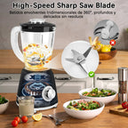 Professional Blender - 2-in-1 Multifunction Blender. 1.6L Smoothie Blender with 300ml Travel Cup,Smoothie Maker & Food Processor