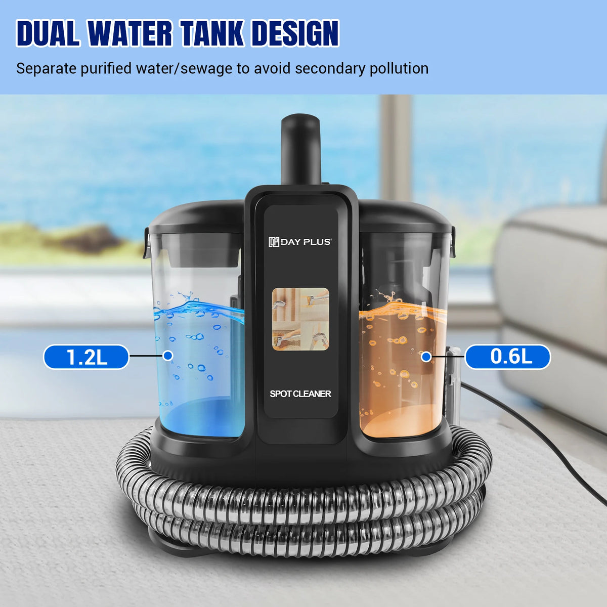 Home Design Spot Cleaner, Fabric, Stain, Car Seats, Upholstery, Pet Messes, Sofa and Carpet Cleaning Machine