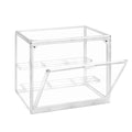 6 Pack Transparent Shoe Boxes, Magnetic Stackable Shoe Organiser with Flip Cover, Space Saving Clear Shoe Cases for Home Storage