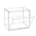 6 Pack Transparent Shoe Boxes, Magnetic Stackable Shoe Organiser with Flip Cover, Space Saving Clear Shoe Cases for Home Storage